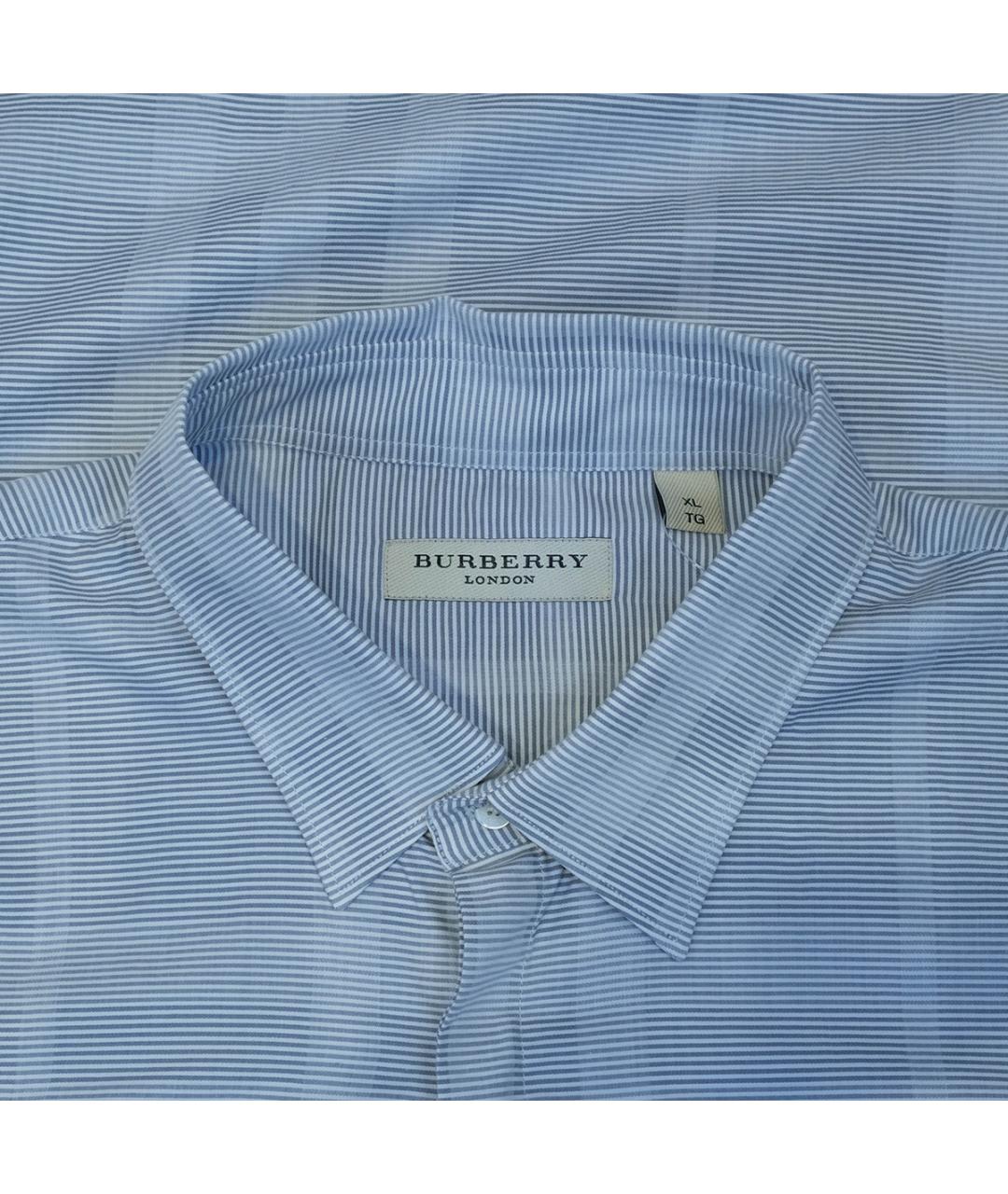 BURBERRY Серая хлопковая кэжуал рубашка, фото 3