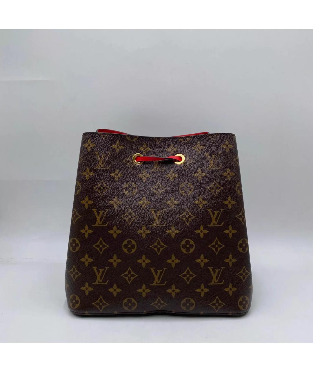 LOUIS VUITTON Коричневая сумка с короткими ручками, фото 5