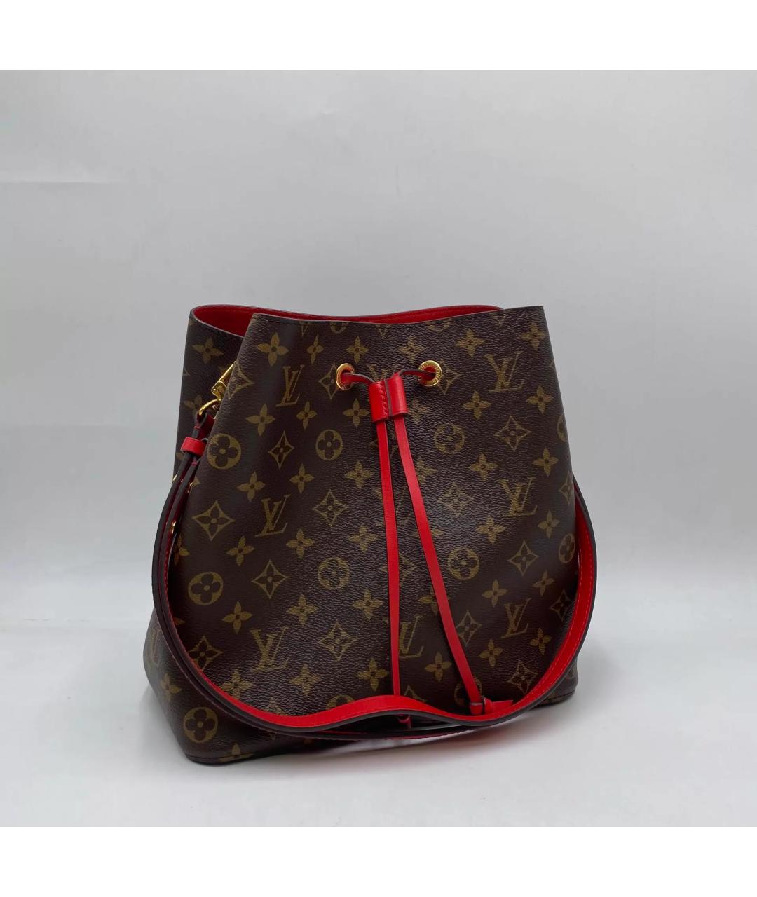 LOUIS VUITTON Коричневая сумка с короткими ручками, фото 3