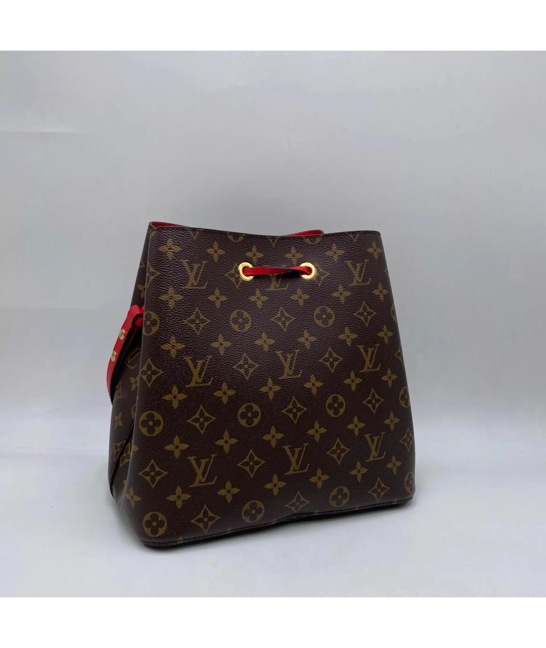 LOUIS VUITTON Коричневая сумка с короткими ручками, фото 8