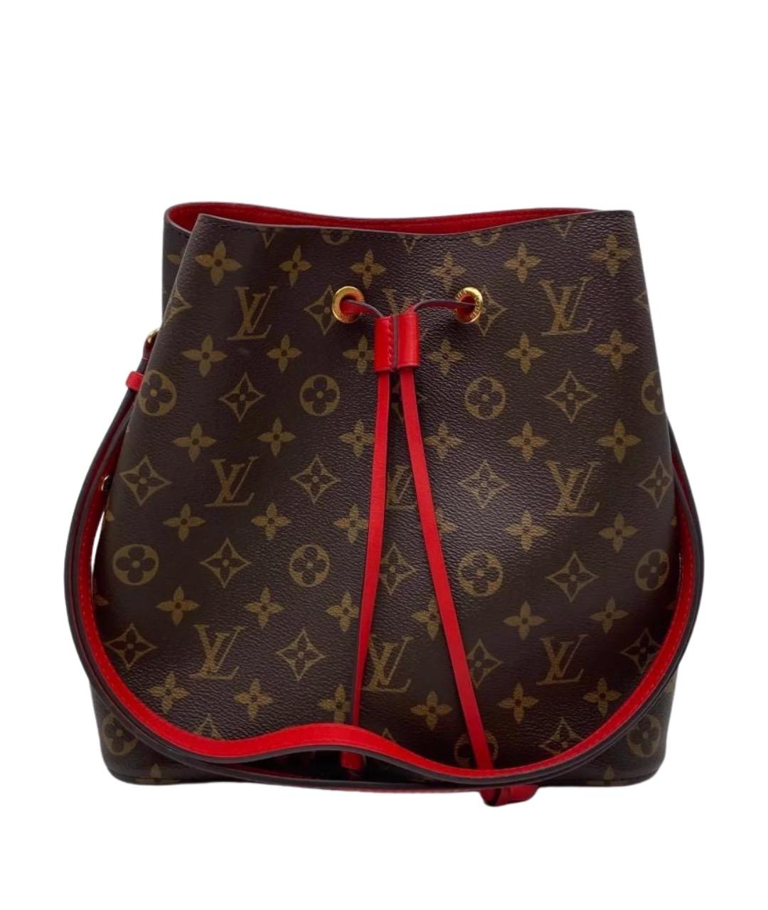 LOUIS VUITTON Коричневая сумка с короткими ручками, фото 1
