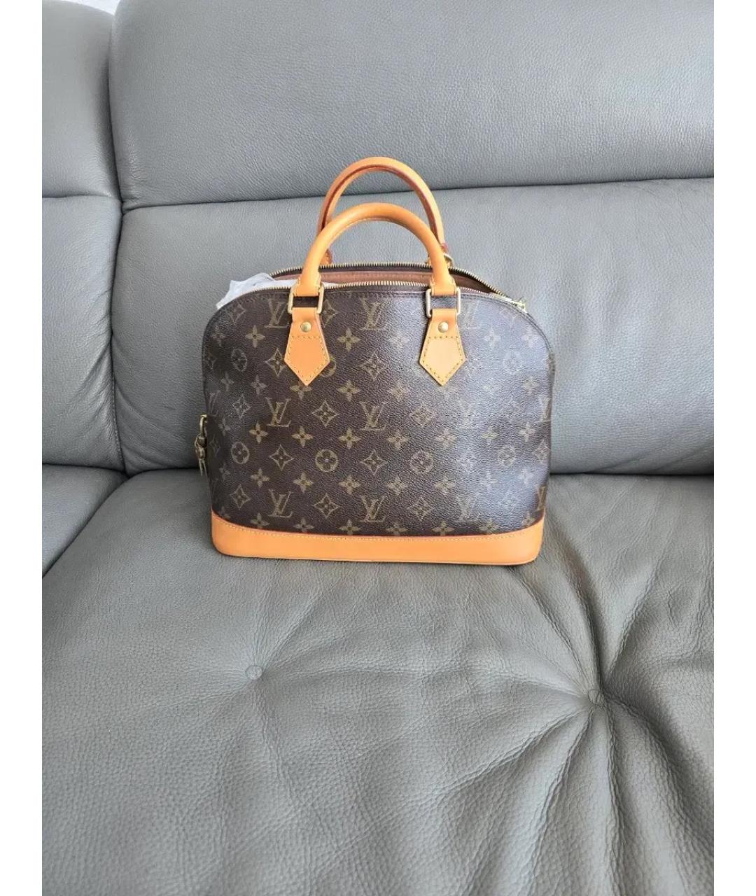 LOUIS VUITTON Коричневая сумка с короткими ручками, фото 9