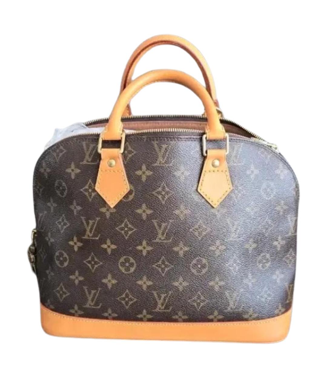 LOUIS VUITTON Коричневая сумка с короткими ручками, фото 1