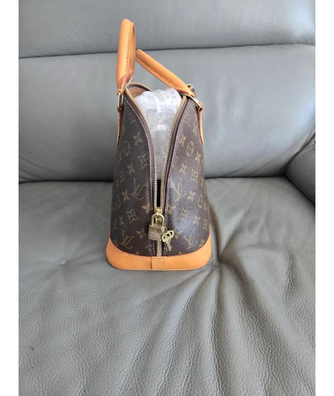 LOUIS VUITTON Коричневая сумка с короткими ручками, фото 7
