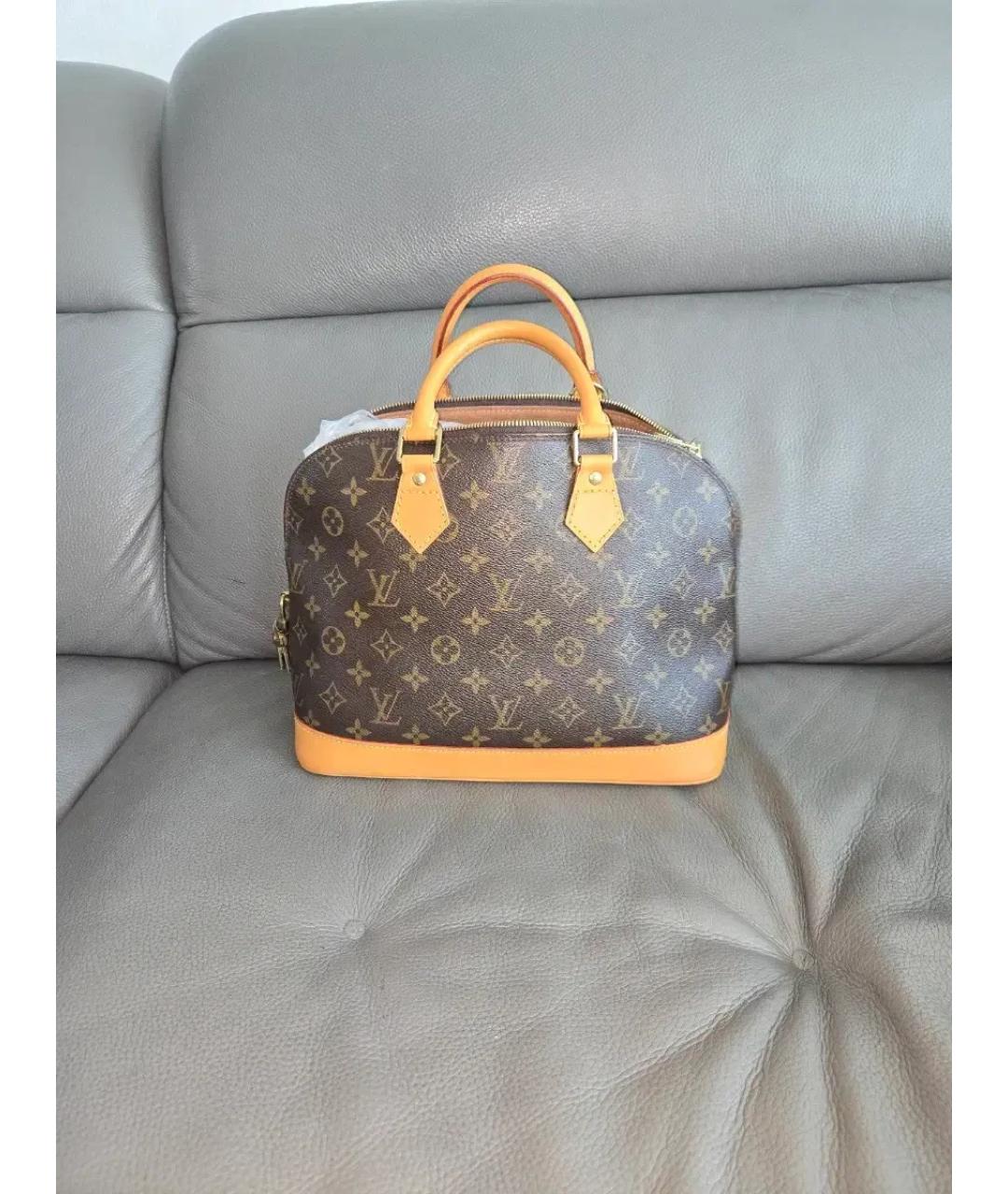 LOUIS VUITTON Коричневая сумка с короткими ручками, фото 8