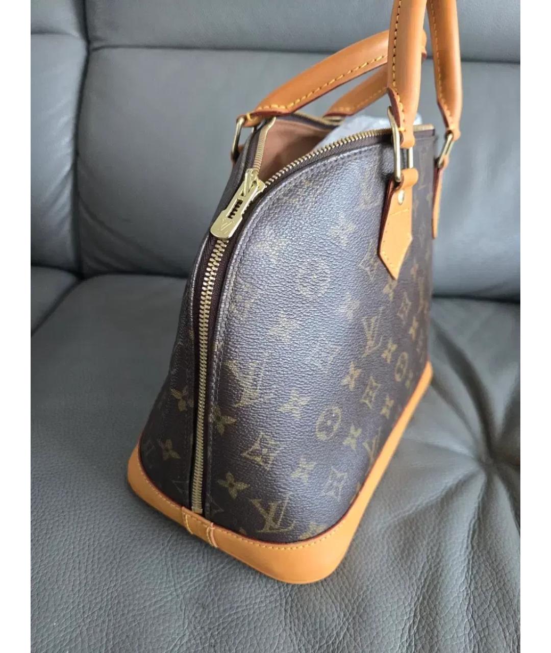 LOUIS VUITTON Коричневая сумка с короткими ручками, фото 6