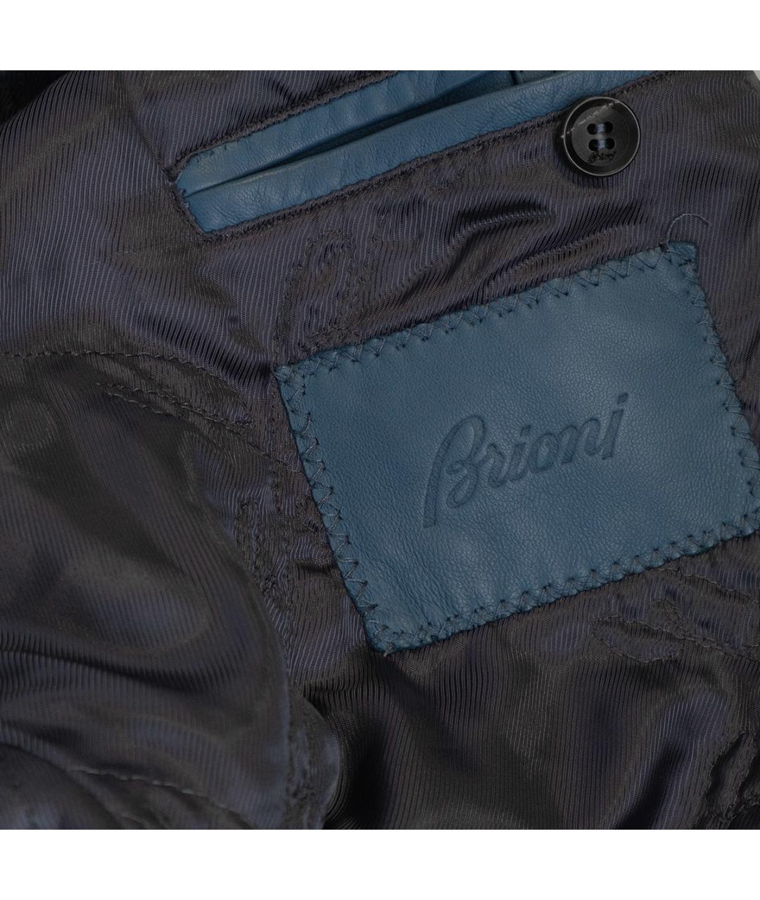 BRIONI Синяя замшевая куртка, фото 6