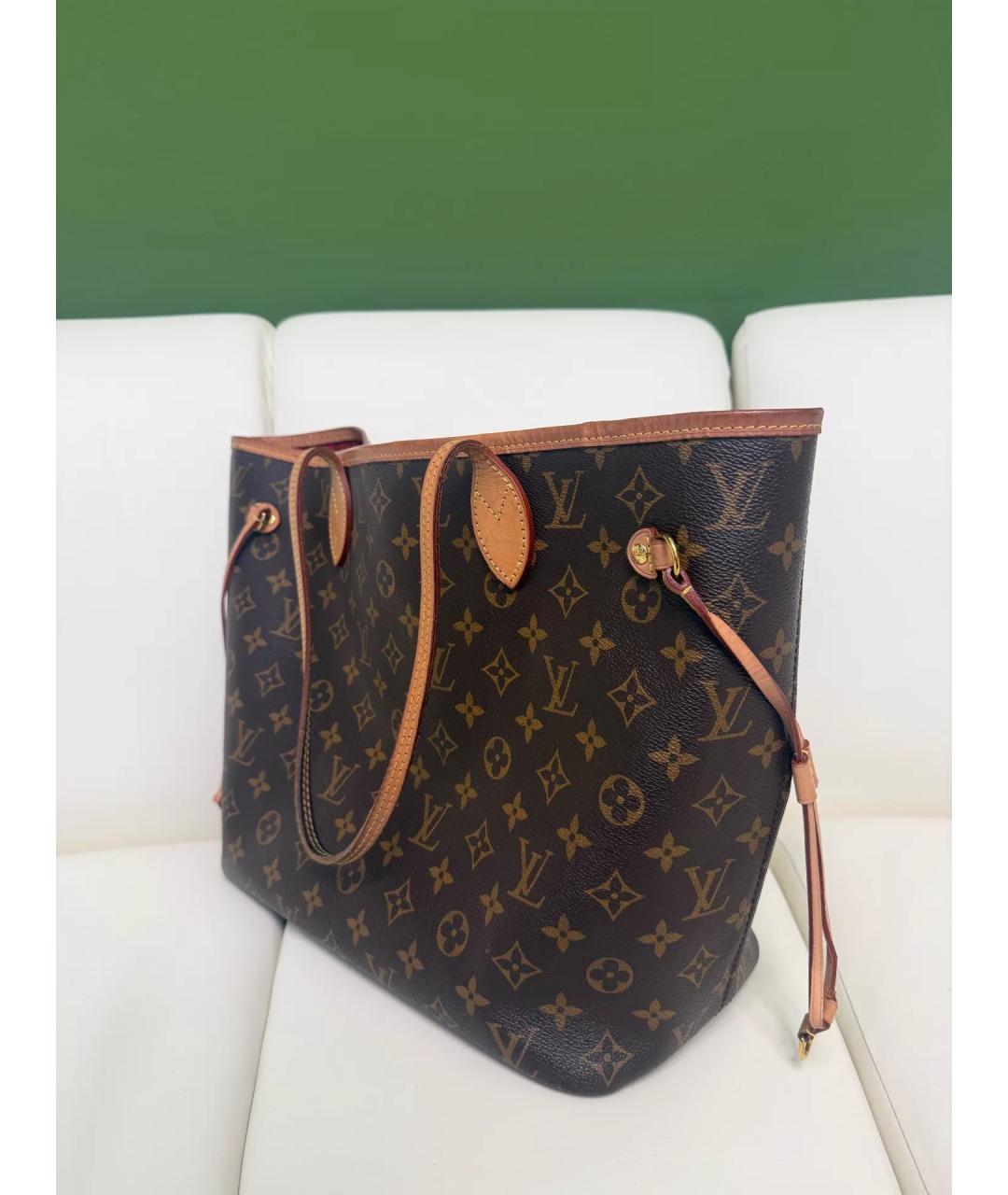 LOUIS VUITTON Коричневая сумка тоут, фото 6
