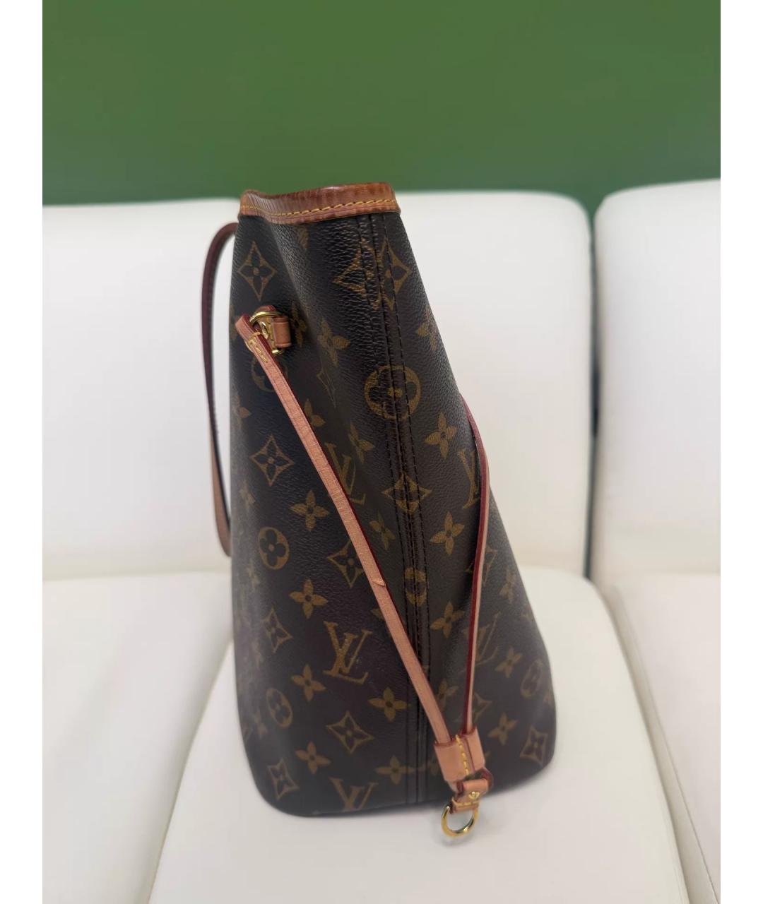 LOUIS VUITTON Коричневая сумка тоут, фото 3
