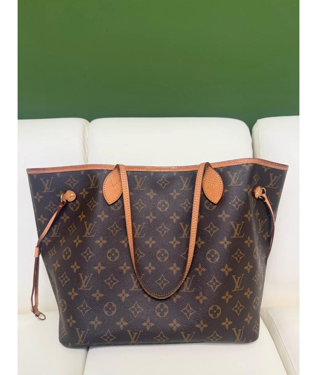 LOUIS VUITTON Коричневая сумка тоут, фото 2