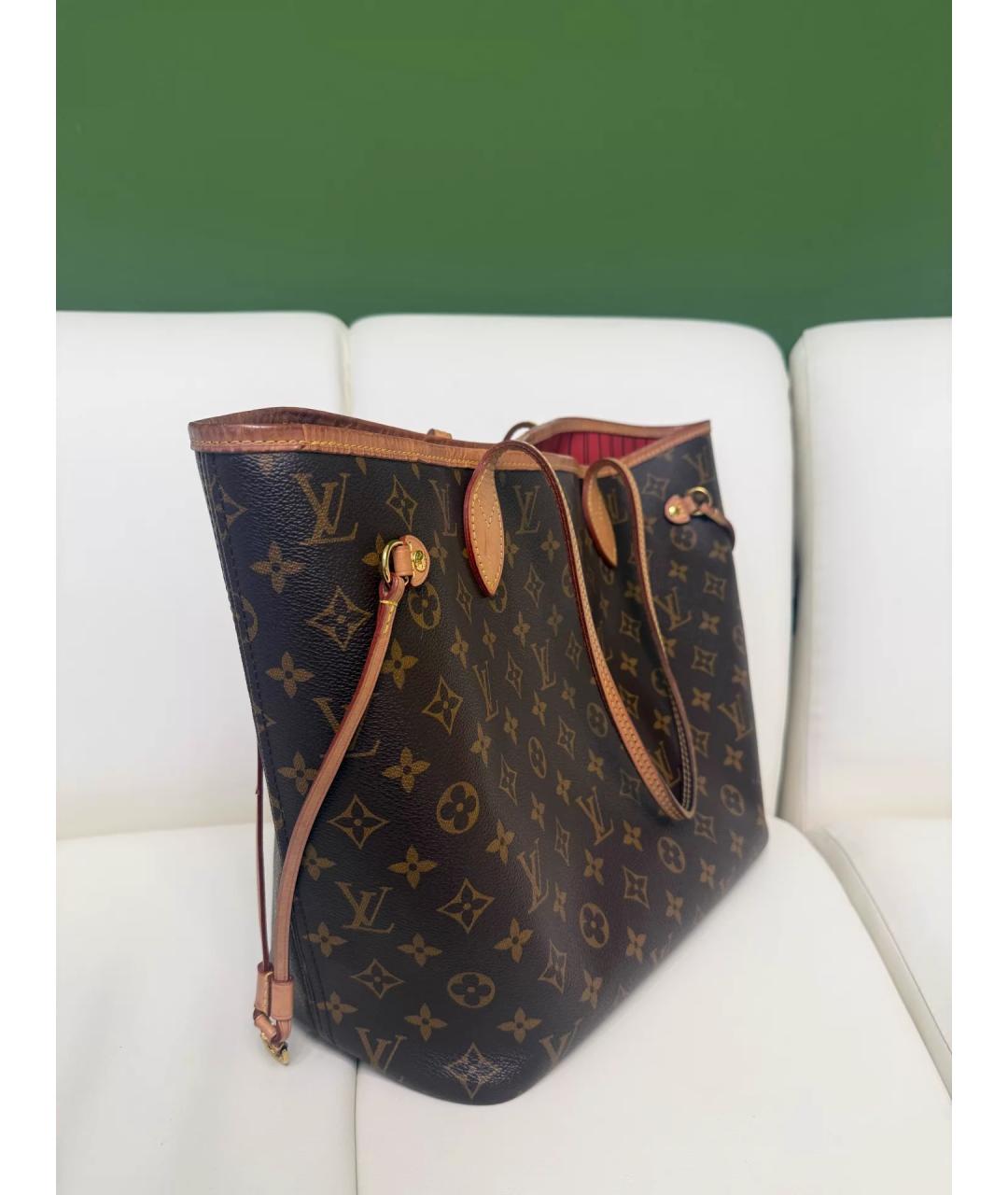 LOUIS VUITTON Коричневая сумка тоут, фото 5