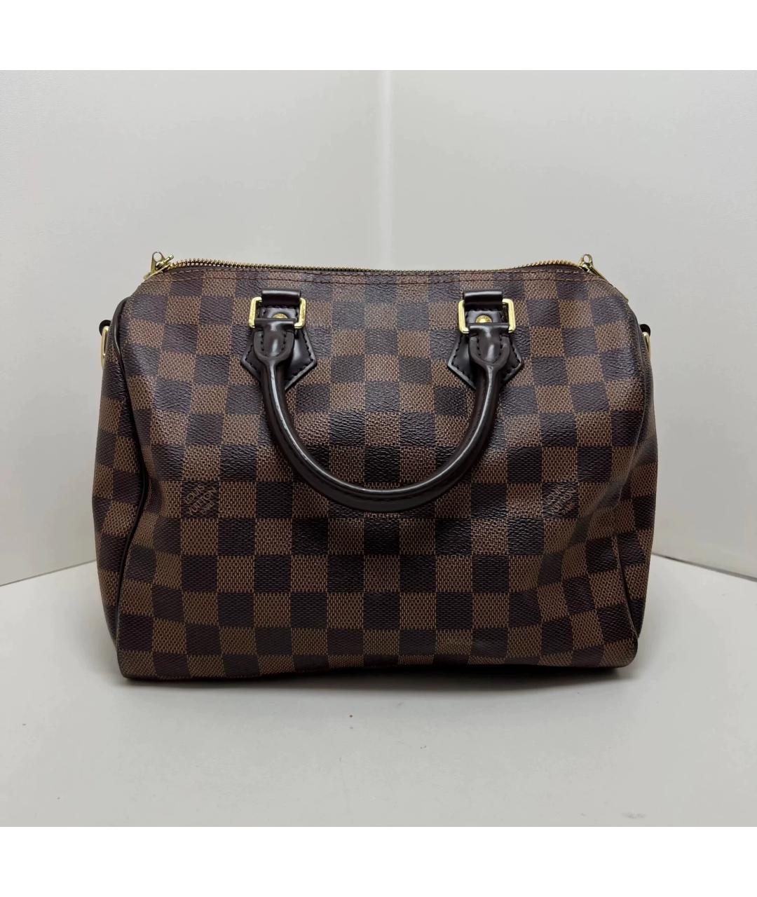 LOUIS VUITTON Коричневая сумка с короткими ручками, фото 9