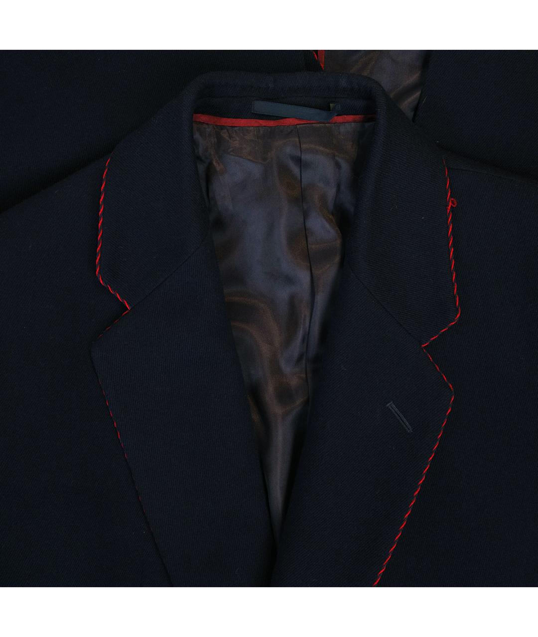 GUCCI Темно-синее шерстяное пальто, фото 3