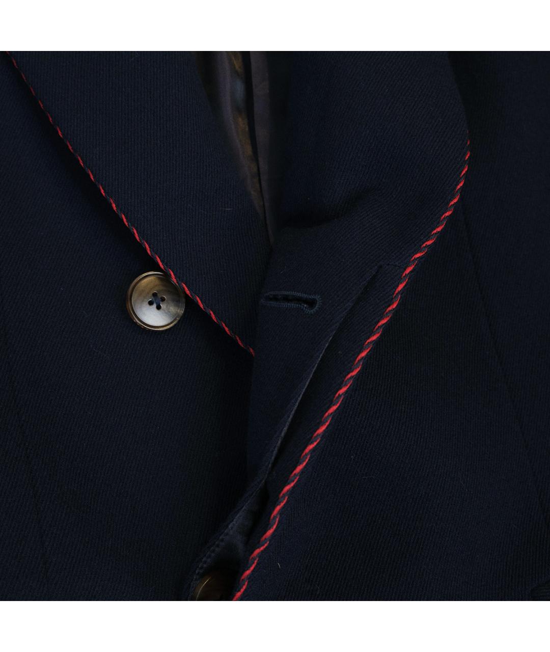 GUCCI Темно-синее шерстяное пальто, фото 4
