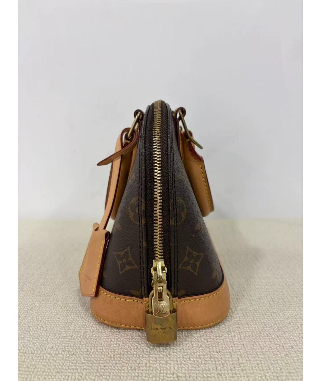 LOUIS VUITTON Коричневая сумка с короткими ручками, фото 3