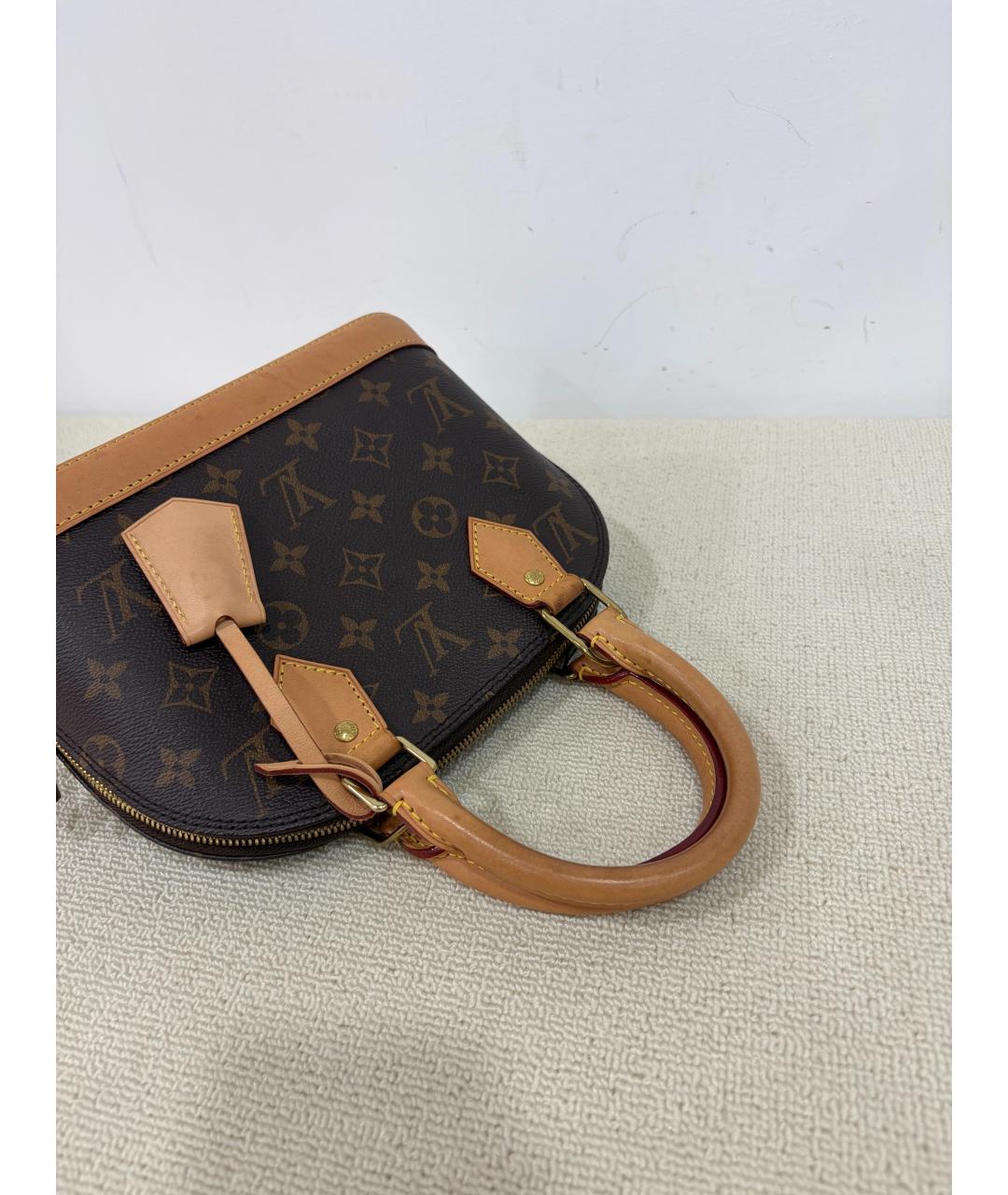 LOUIS VUITTON Коричневая сумка с короткими ручками, фото 5