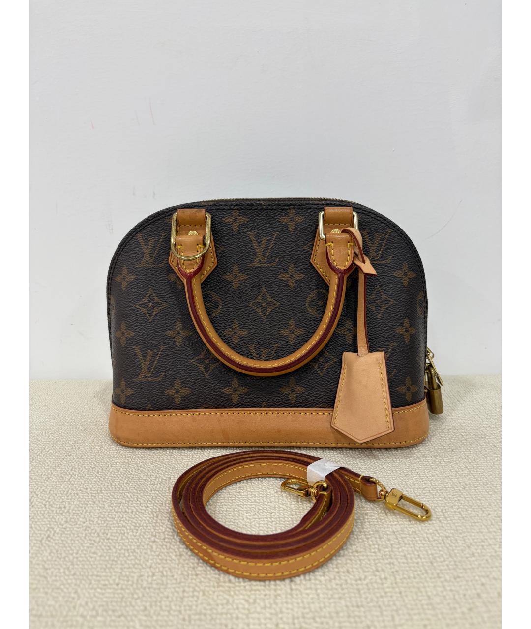 LOUIS VUITTON Коричневая сумка с короткими ручками, фото 8