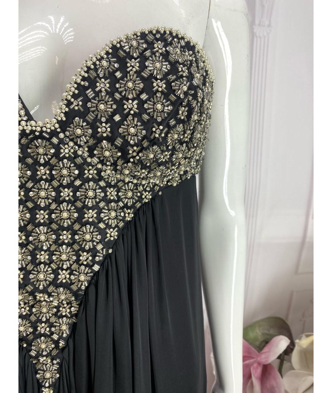 ROBERTO CAVALLI Черное шелковое коктейльное платье, фото 7