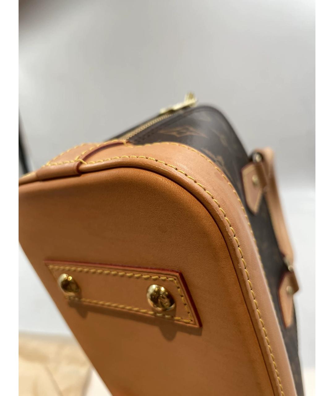 LOUIS VUITTON Коричневая сумка с короткими ручками, фото 5
