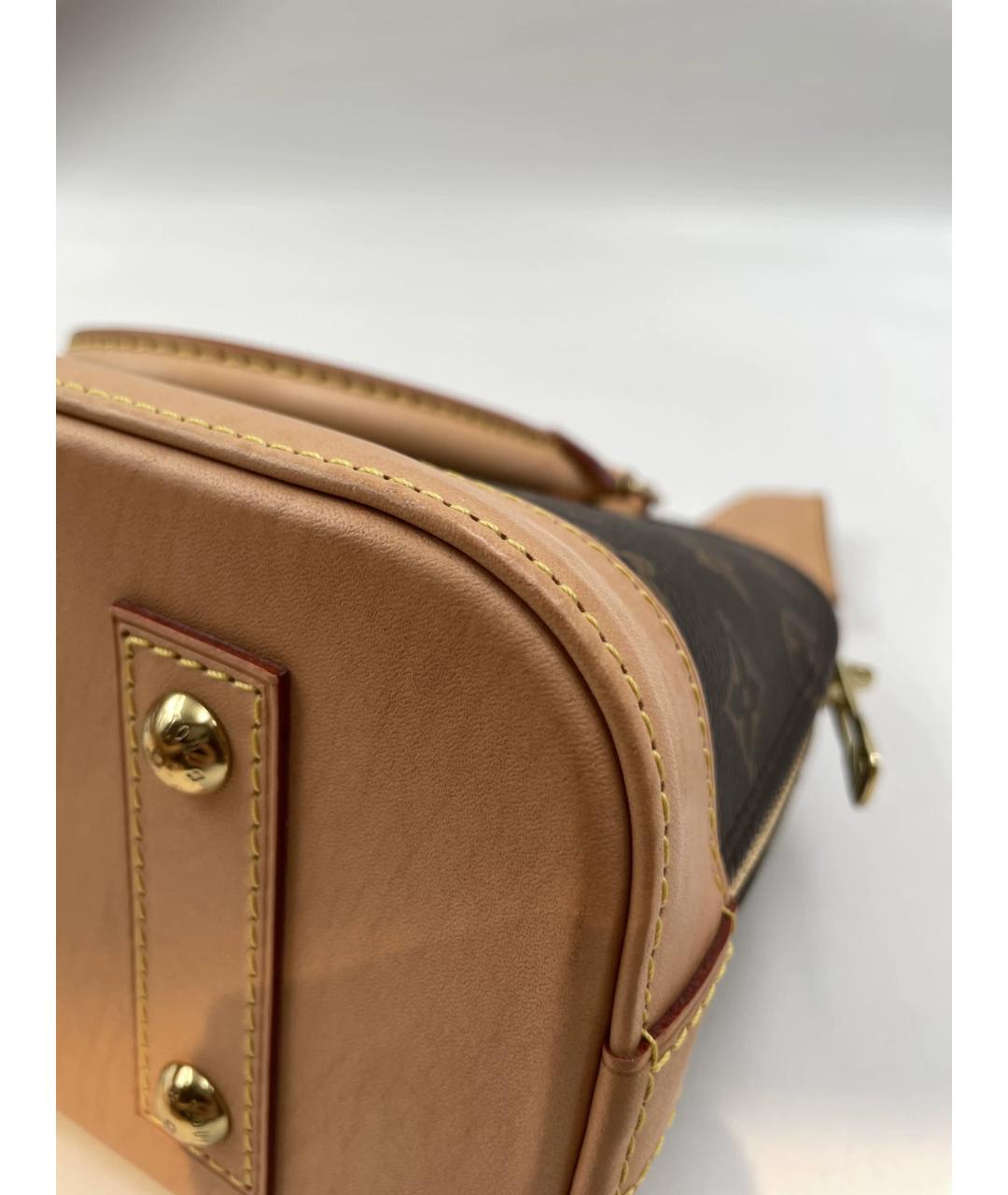 LOUIS VUITTON Коричневая сумка с короткими ручками, фото 4