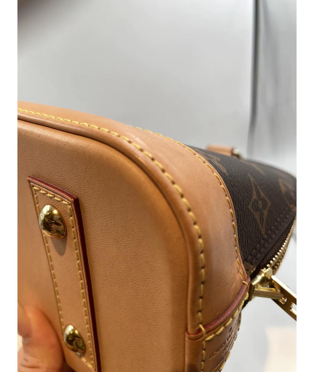 LOUIS VUITTON Коричневая сумка с короткими ручками, фото 6