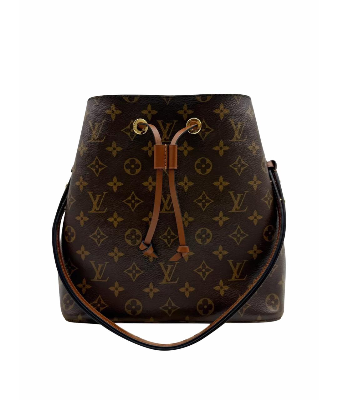 LOUIS VUITTON Коричневая сумка с короткими ручками, фото 1