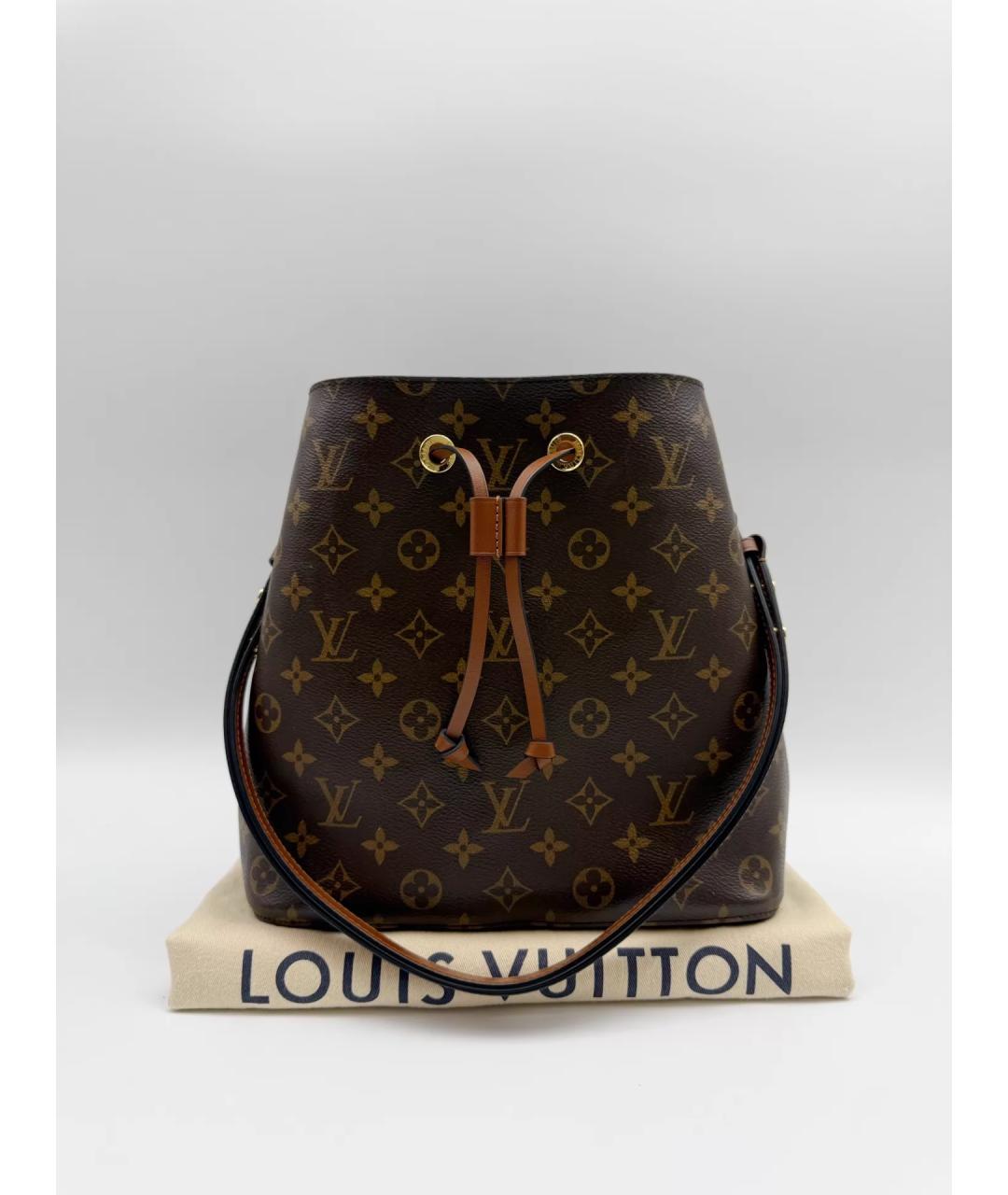 LOUIS VUITTON Коричневая сумка с короткими ручками, фото 9