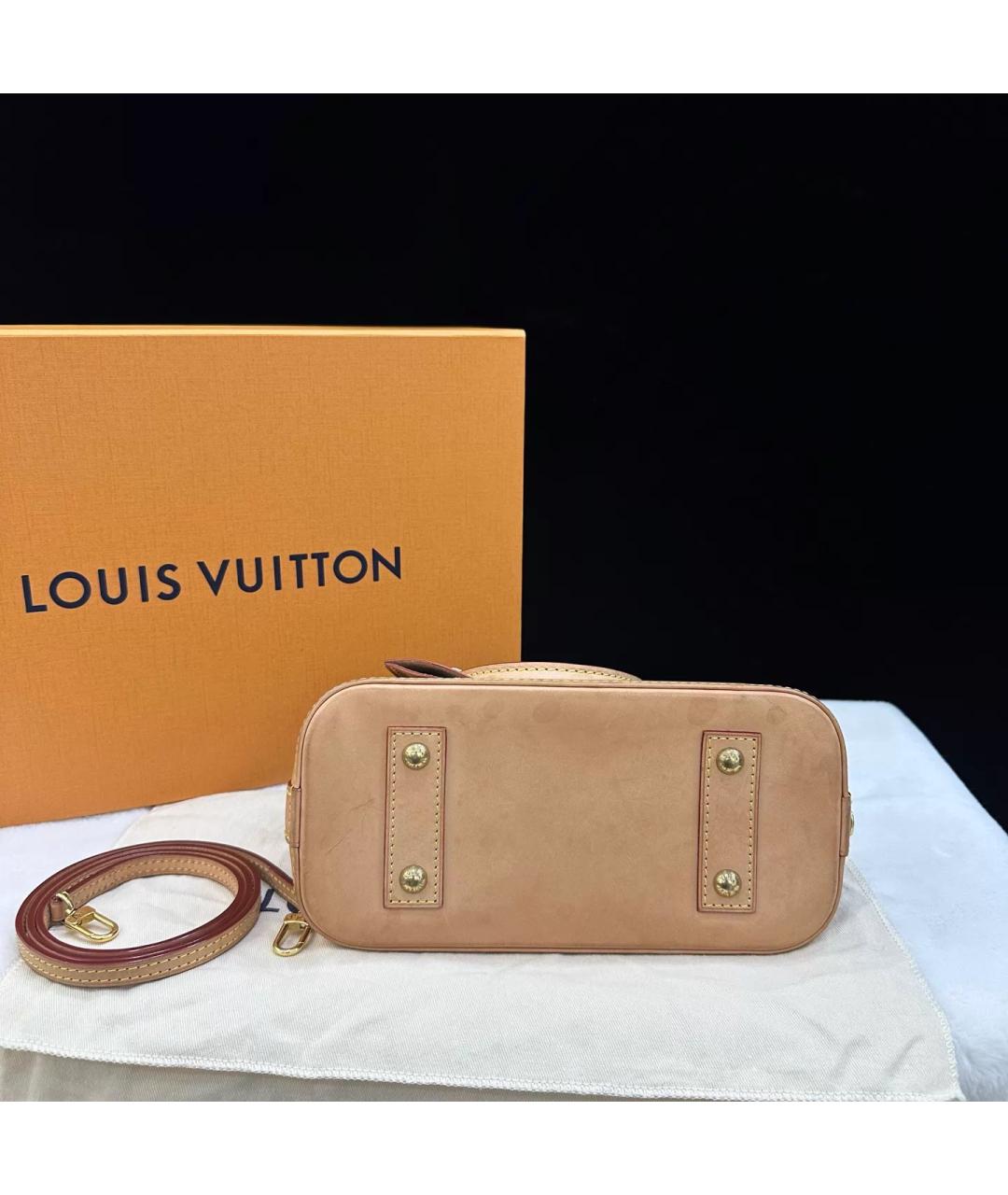 LOUIS VUITTON Коричневая сумка с короткими ручками, фото 5