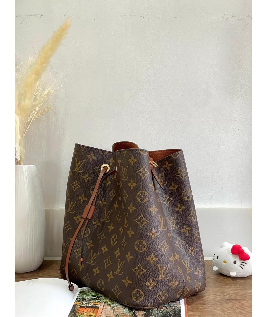 LOUIS VUITTON Коричневая сумка через плечо, фото 4