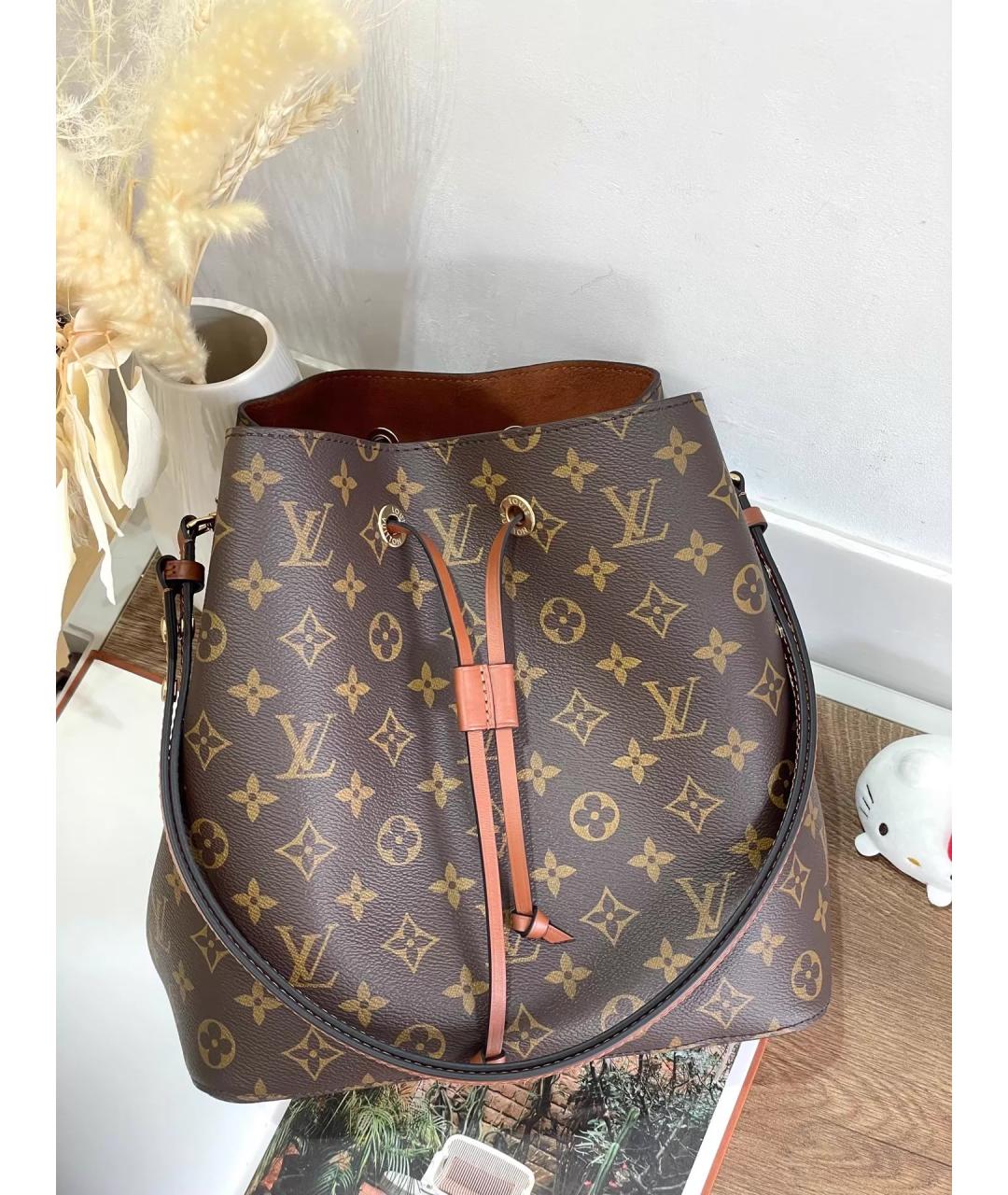LOUIS VUITTON Коричневая сумка через плечо, фото 6