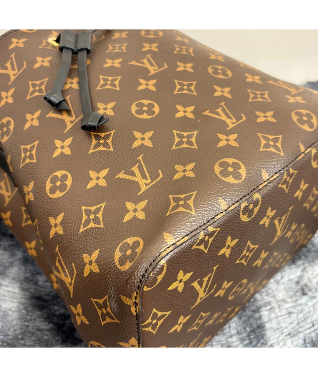LOUIS VUITTON Коричневая сумка с короткими ручками, фото 7