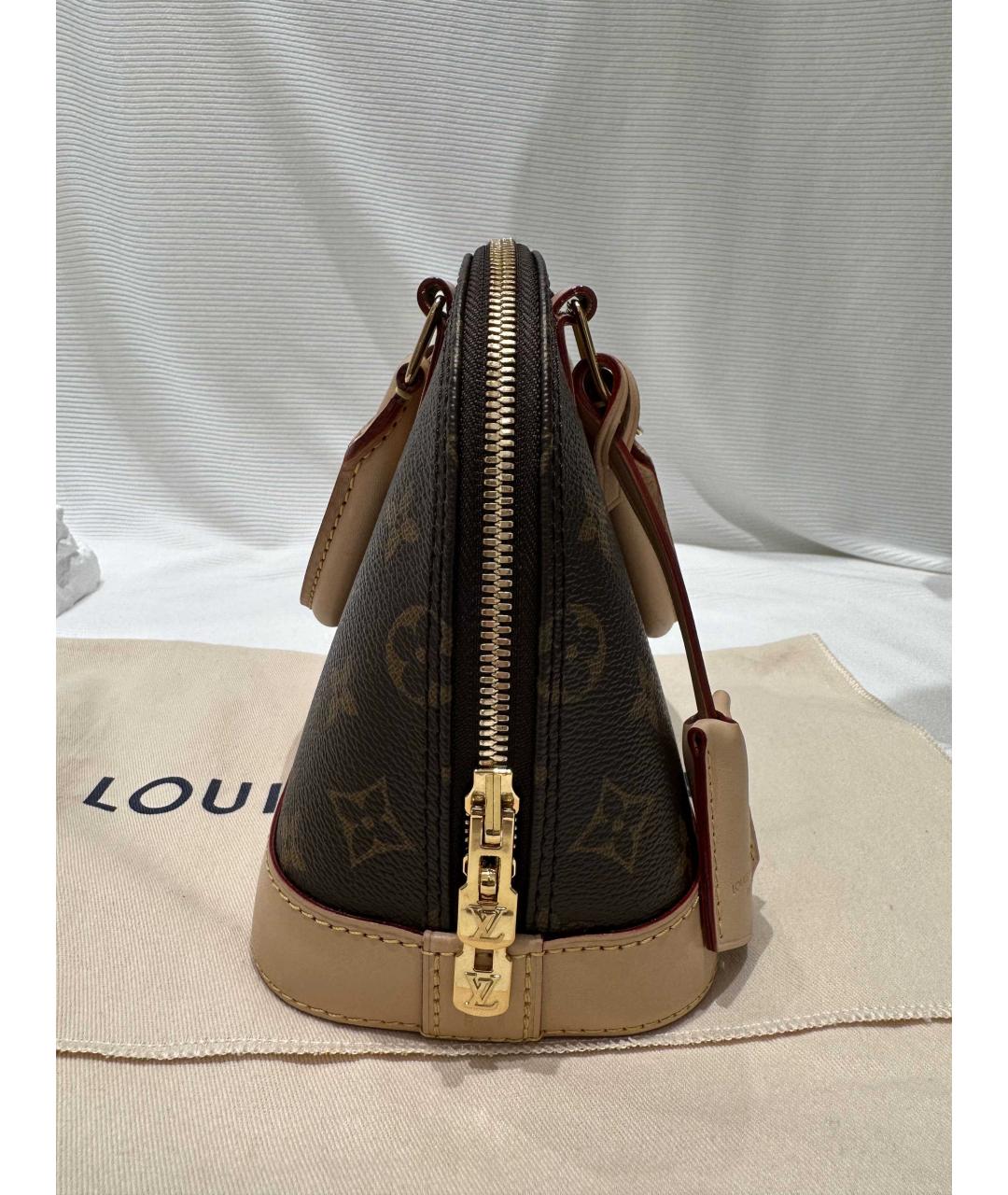 LOUIS VUITTON Коричневая сумка с короткими ручками, фото 3