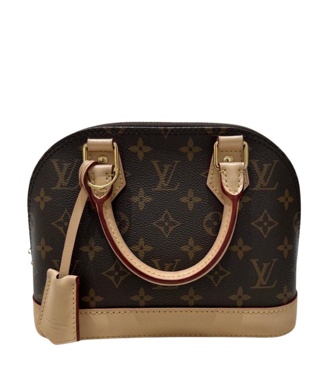 LOUIS VUITTON Коричневая сумка с короткими ручками, фото 1