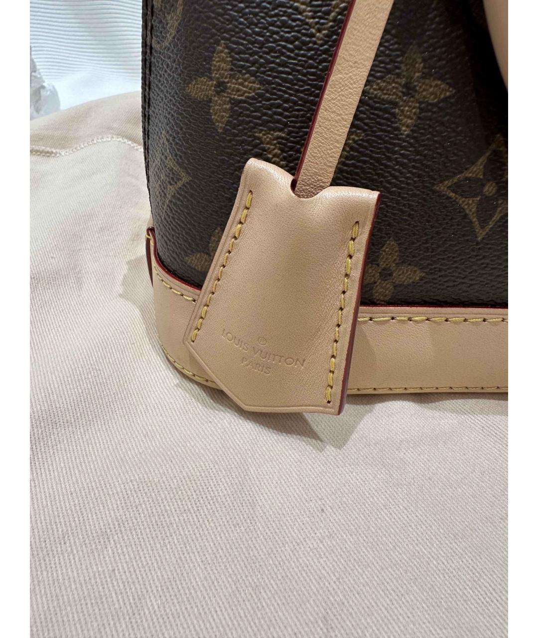 LOUIS VUITTON Коричневая сумка с короткими ручками, фото 7