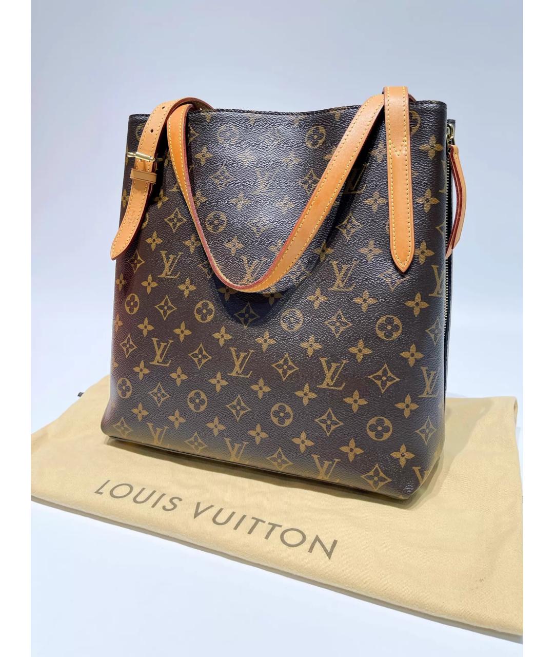 LOUIS VUITTON Коричневая сумка тоут, фото 7