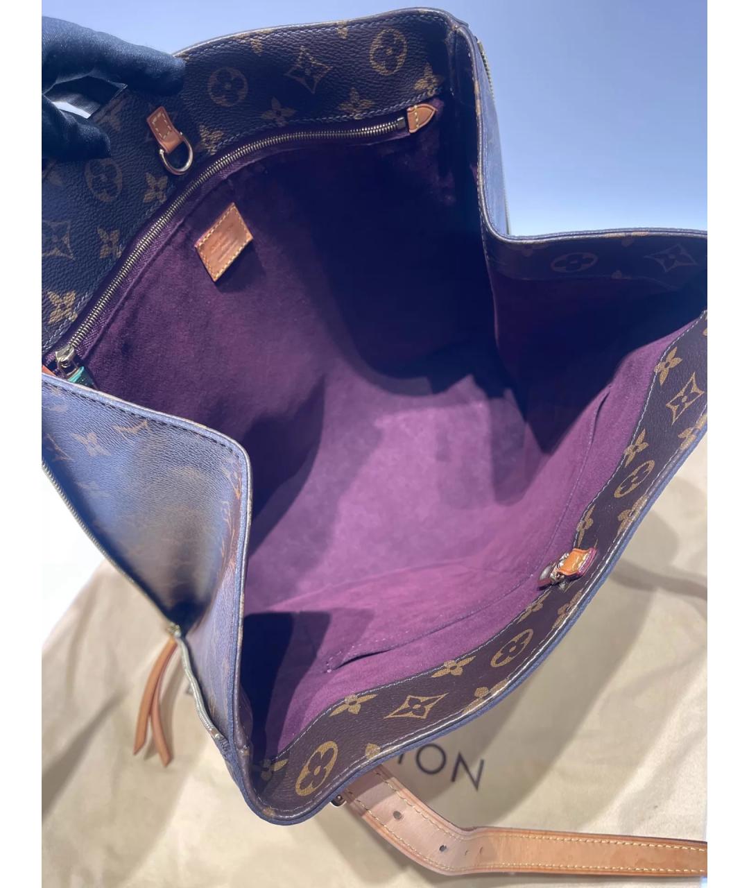 LOUIS VUITTON Коричневая сумка тоут, фото 6