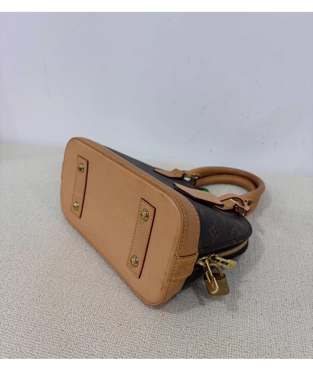 LOUIS VUITTON Коричневая сумка с короткими ручками, фото 7