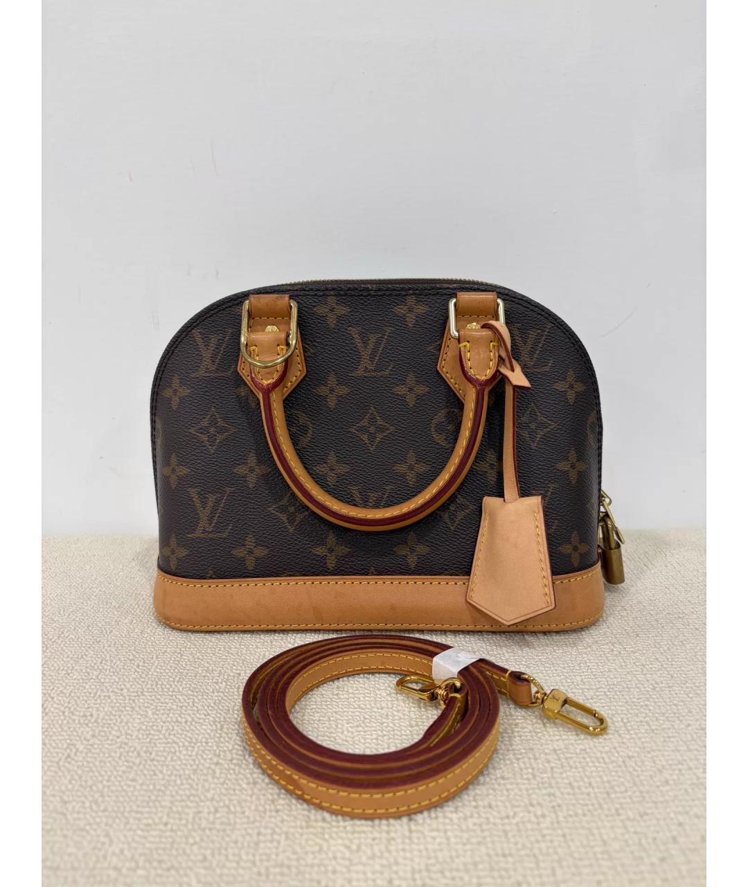 LOUIS VUITTON Коричневая сумка с короткими ручками, фото 9