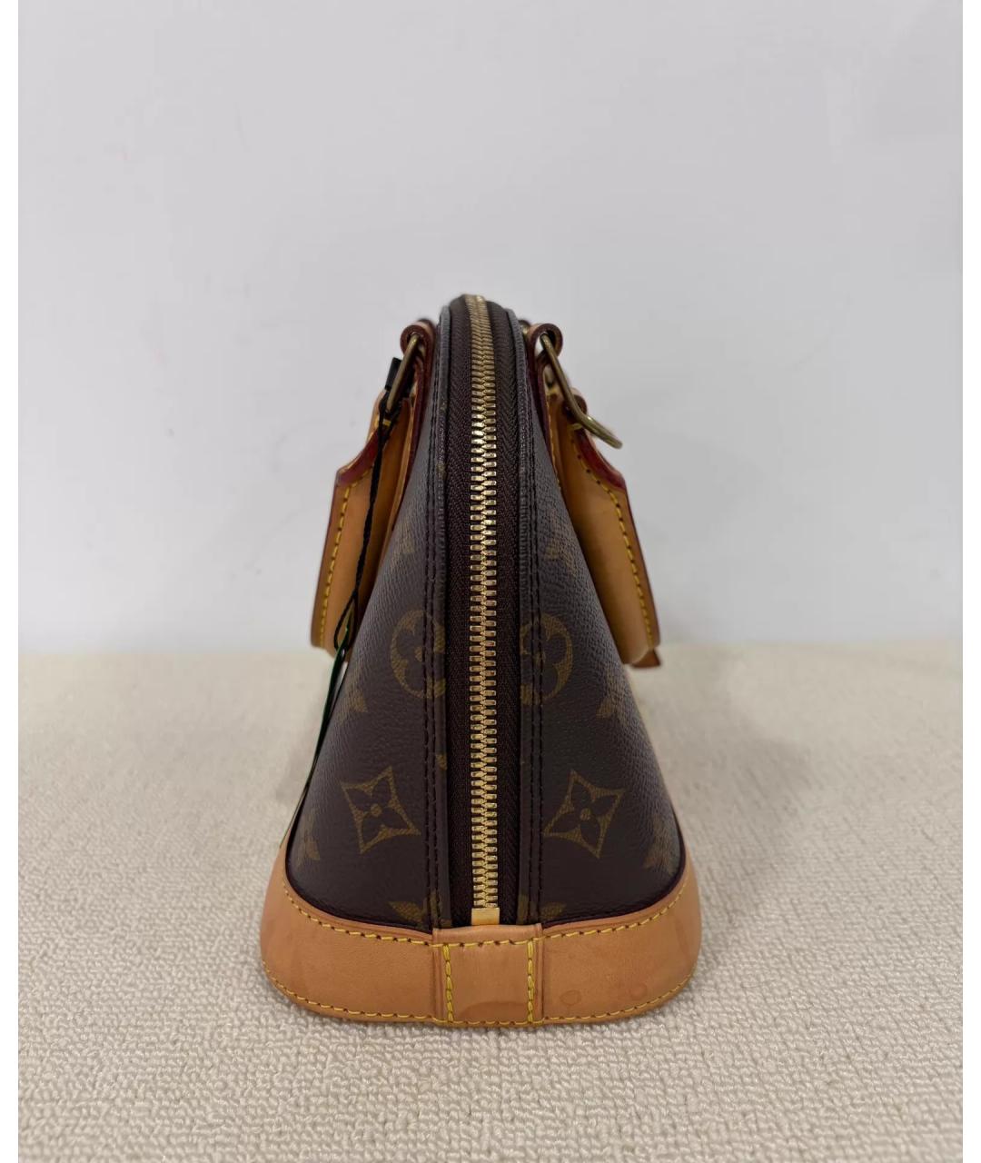 LOUIS VUITTON Коричневая сумка с короткими ручками, фото 3