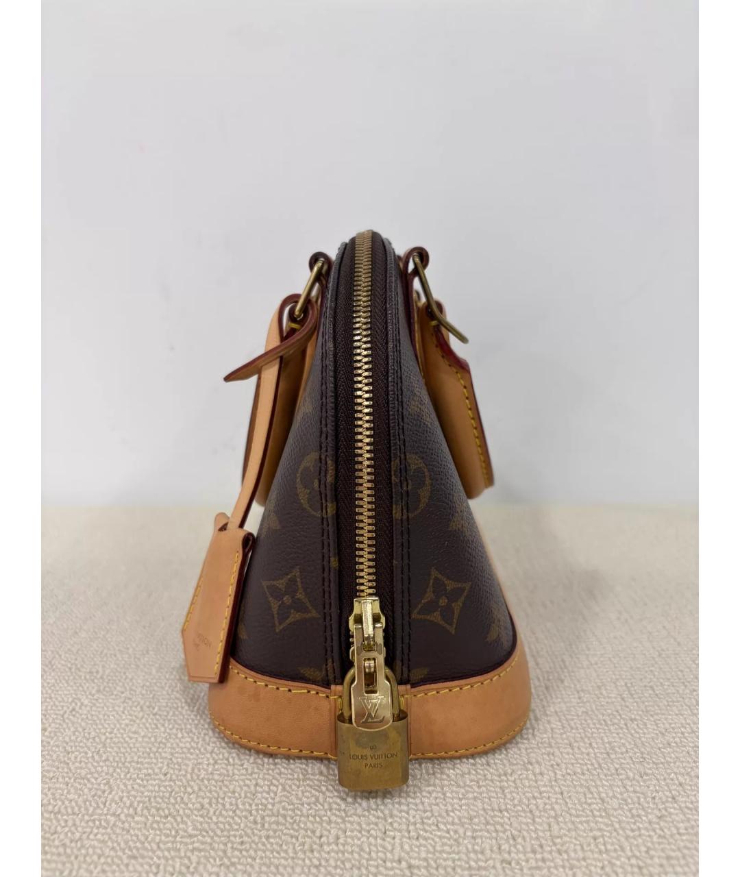 LOUIS VUITTON Коричневая сумка с короткими ручками, фото 2