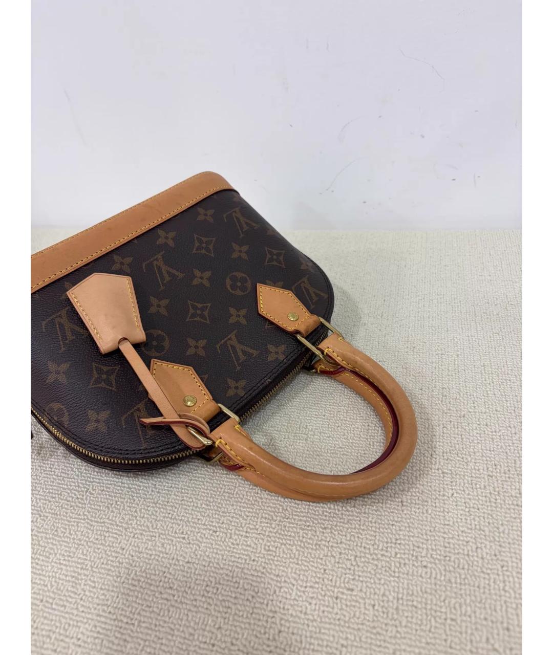 LOUIS VUITTON Коричневая сумка с короткими ручками, фото 5
