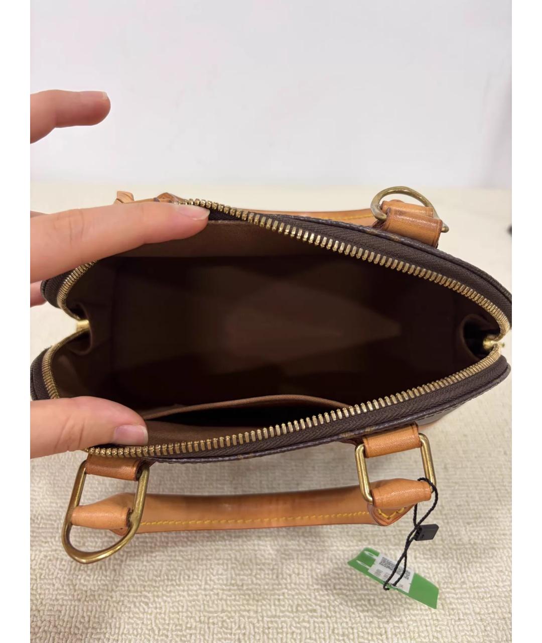 LOUIS VUITTON Коричневая сумка с короткими ручками, фото 8