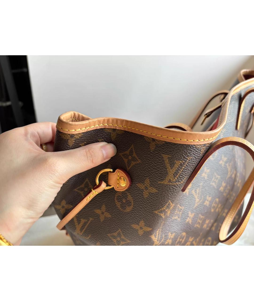 LOUIS VUITTON Коричневая сумка тоут, фото 3