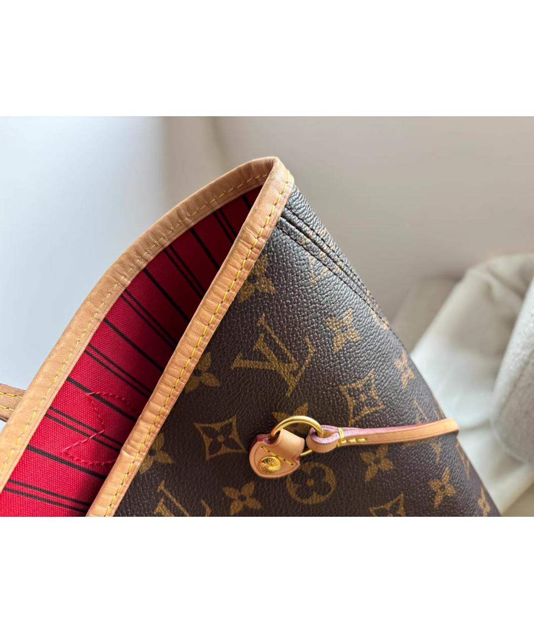 LOUIS VUITTON Коричневая сумка тоут, фото 6