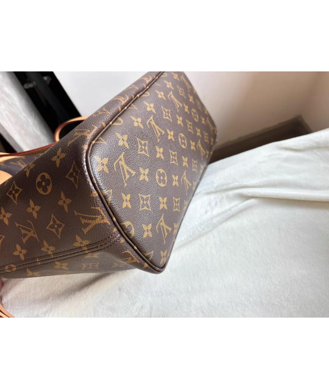 LOUIS VUITTON Коричневая сумка тоут, фото 7