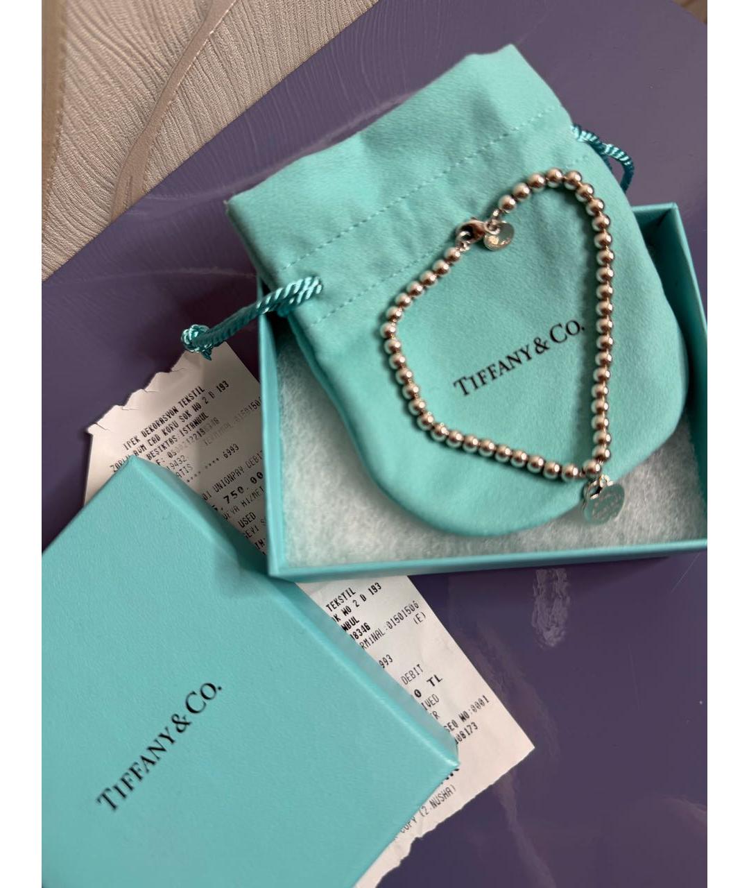 TIFFANY&CO Серебряный серебряный браслет, фото 3