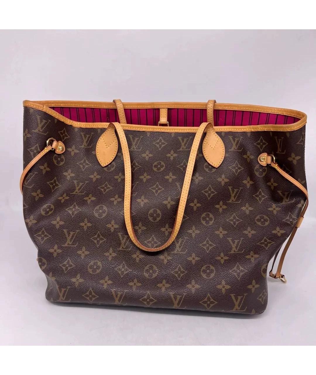 LOUIS VUITTON Коричневая сумка тоут, фото 7