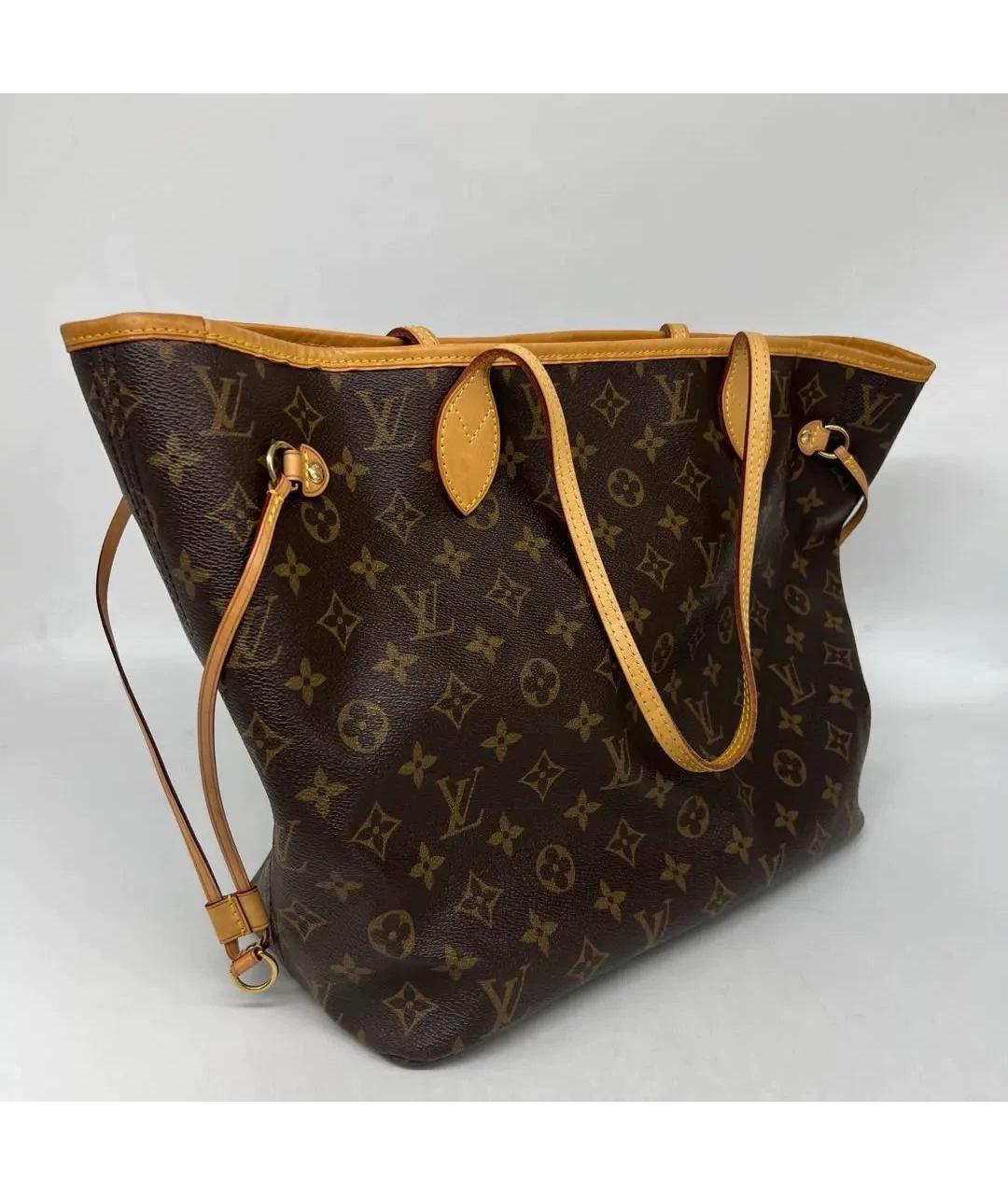 LOUIS VUITTON Коричневая сумка тоут, фото 3