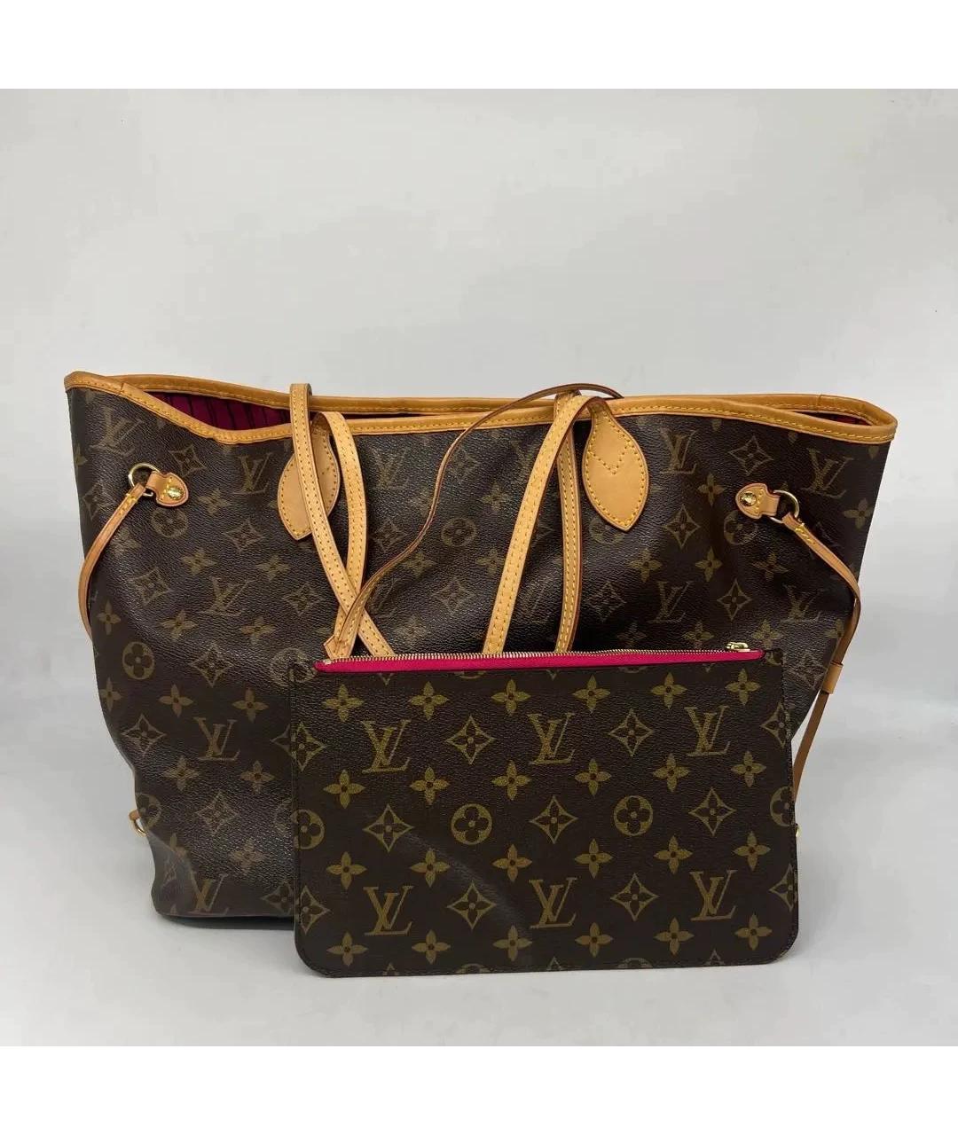 LOUIS VUITTON Коричневая сумка тоут, фото 9