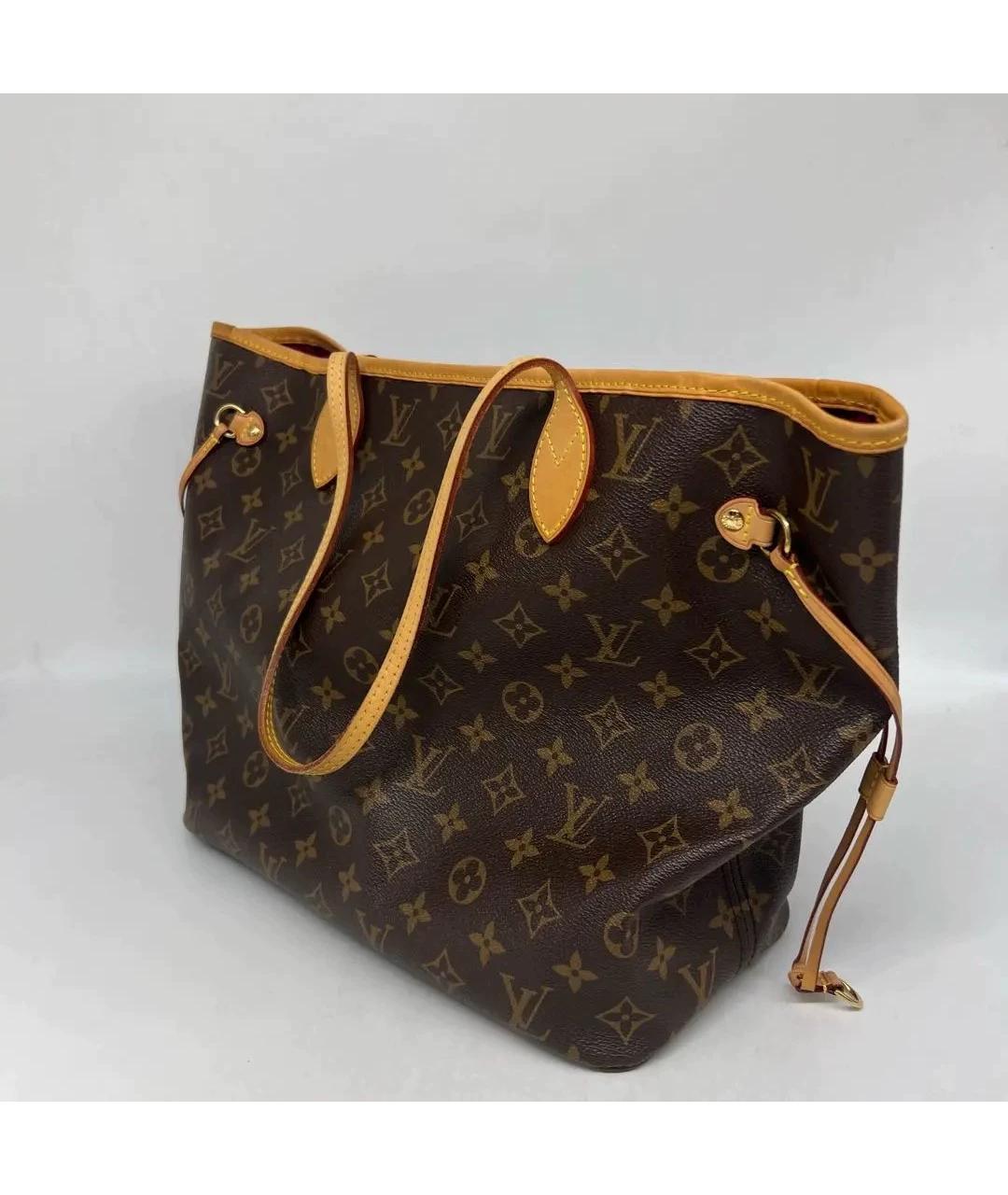 LOUIS VUITTON Коричневая сумка тоут, фото 6